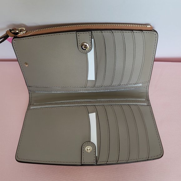 KATE SPADE Knott Pebbled Leather MEDIUM Satchel & Slim Bifold Wallet- Bungalow ⭐ - Picture 13 of 16